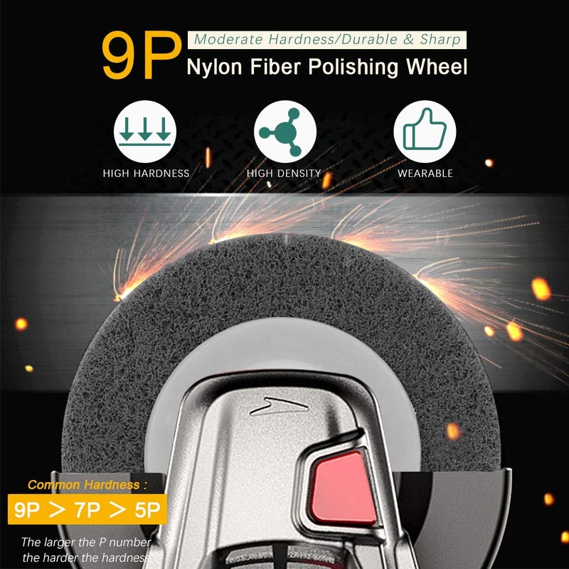 Keadic 18Pcs 4 Inch Wool Felt Polishing Wheel Disc Kit Includes Wool Felt Disc Wheel Pad and Buffing Polishing Compounds, Wool Polishing Wheel Buffer Pads Wool Polishing Disc for Marble - Image 4